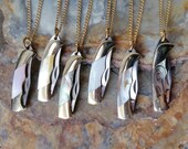 Quality Brass Chain, Miniature Knife Necklace 1 1 2 quot Working Pocket Knife Pendant, Camping Biking Outdoors Necklace Jewelry
