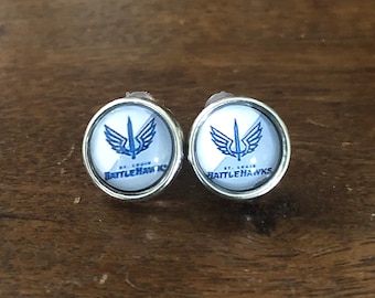 St. Louis Battlehawks stud post earrings