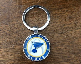 St. Louis Blues silverplated keychain