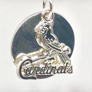 MLB St. Louis Cardinals Sterling Silver Red Enamel / 20 inch