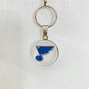 ST LOUIS BLUES HOCKEY TEAM CHARM SLIDE PENDANT ADD TO YOUR NECKLACE  EUROPEAN BRACELET DIY PROJECTS ETC.