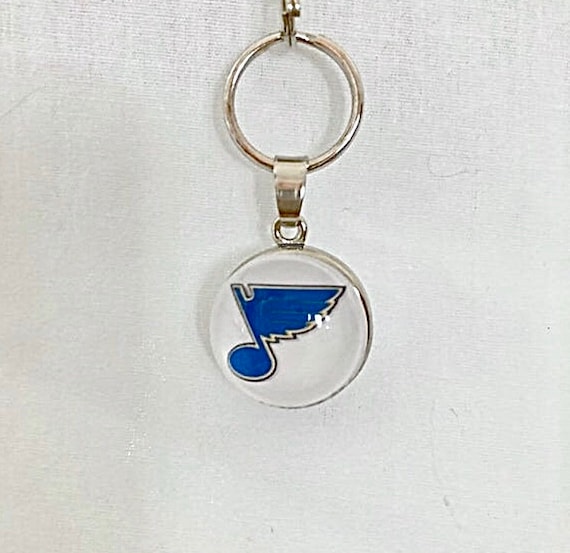 St Louis Blues Hockey Necklace 