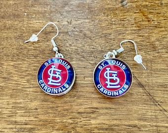 St. Louis Cardinals large dangle earrings
