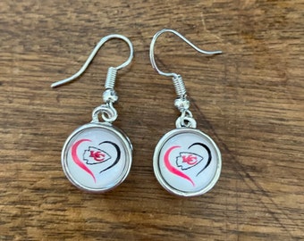 Kansas City Chiefs dangle earrings
