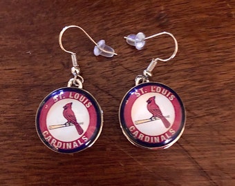 St. Louis Cardinals large dangle earrings