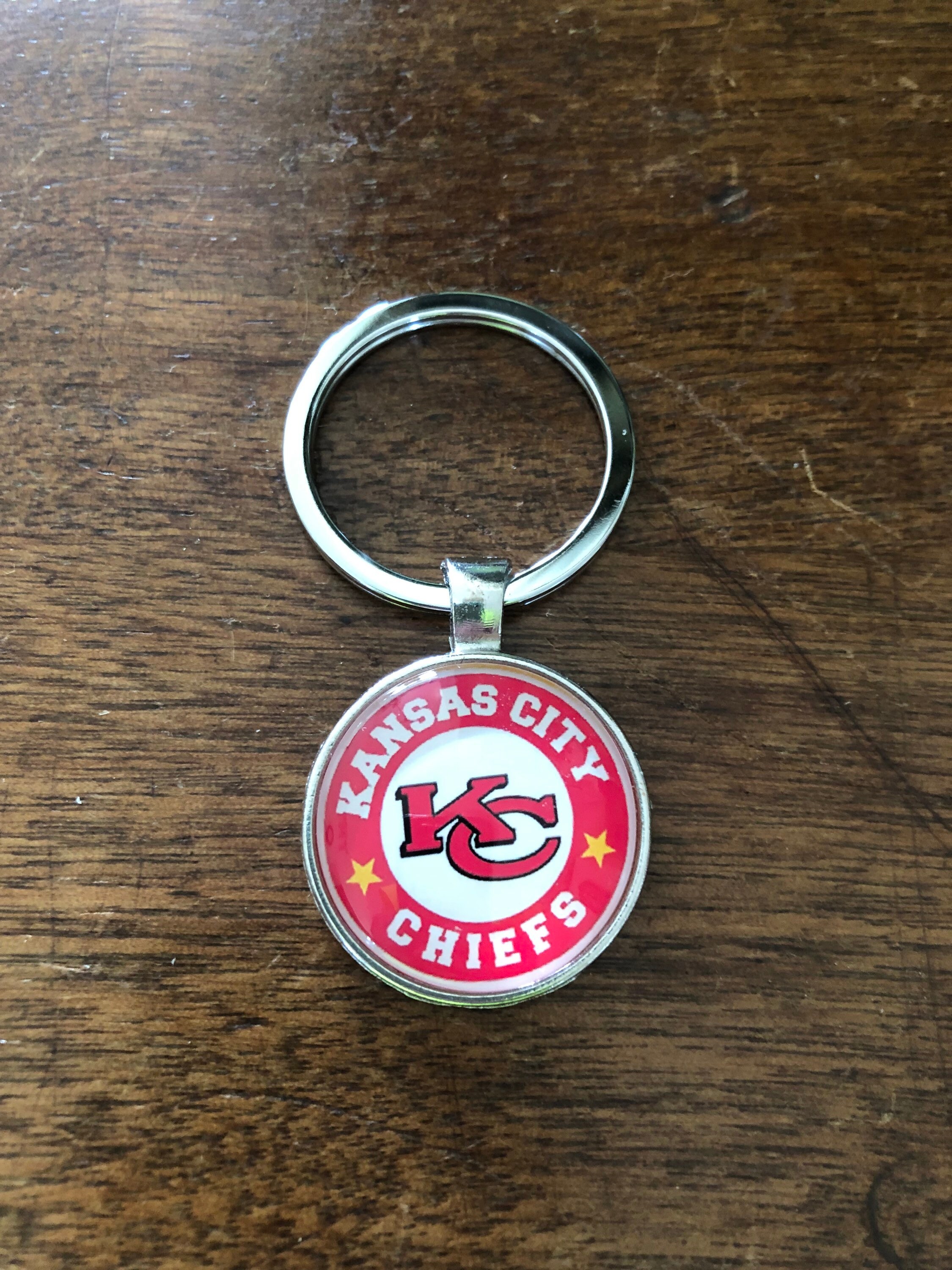 Kansas City Chiefs Silverplated Keychain - Etsy