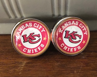 Kansas City Chiefs 18mm larger stud earrings