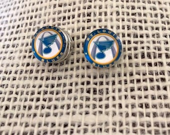 St. Louis Blues small stud earrings