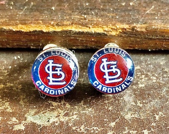 St. Louis Cardinals small stud earrings