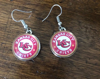Kansas City Chiefs dangle earrings