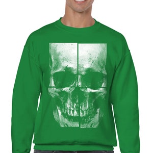 Green skull sweater new arrivals