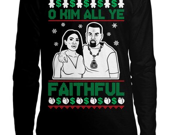 yeezy ugly christmas sweater