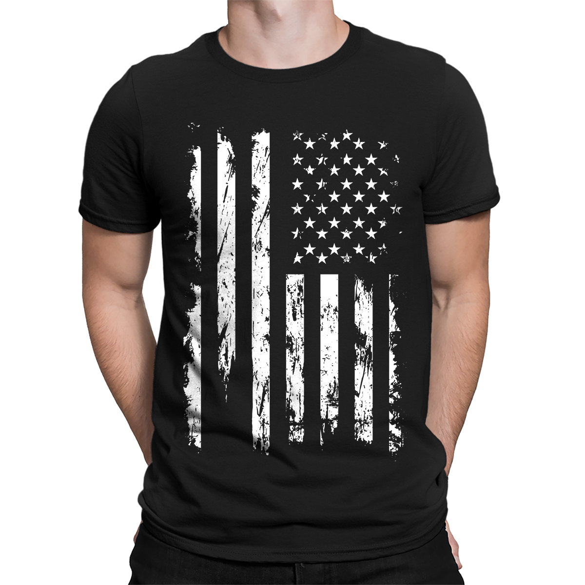 Distressed White American USA Flag Patriotic Patriotism Land Of The F…