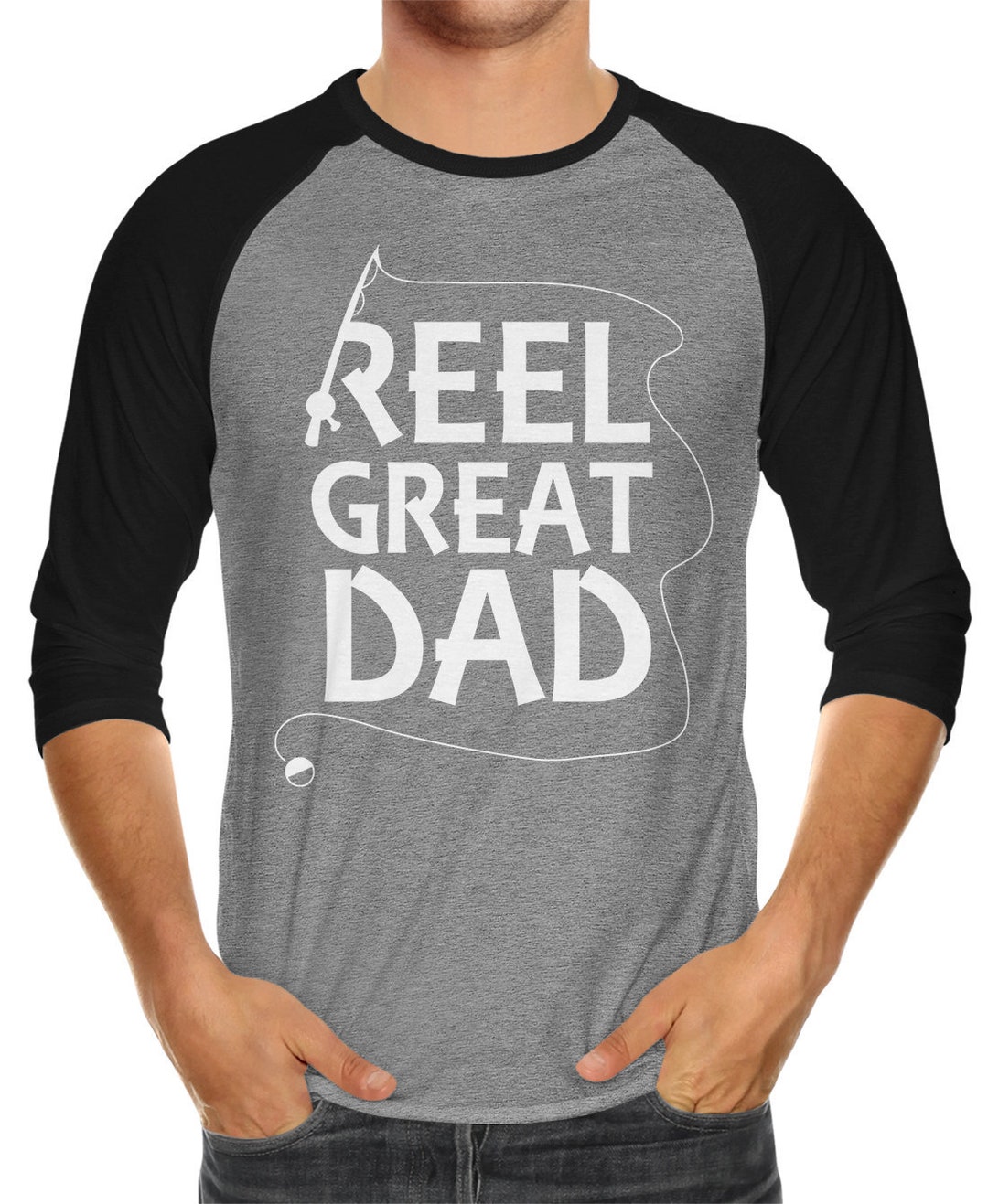Reel Great Dad Father's Day Fanatic Fish Fishing Reel Rod - Etsy