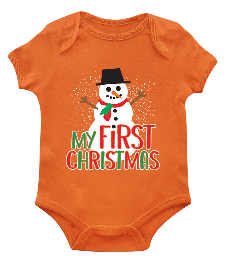 My First Christmas Snowman Presents Sweater Holiday Gift Idea Etsy