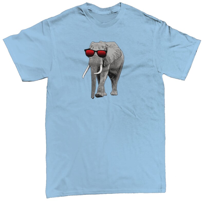 Elephant With Sunglasses Shades On Hip Cool Funny Snazzy Etsy