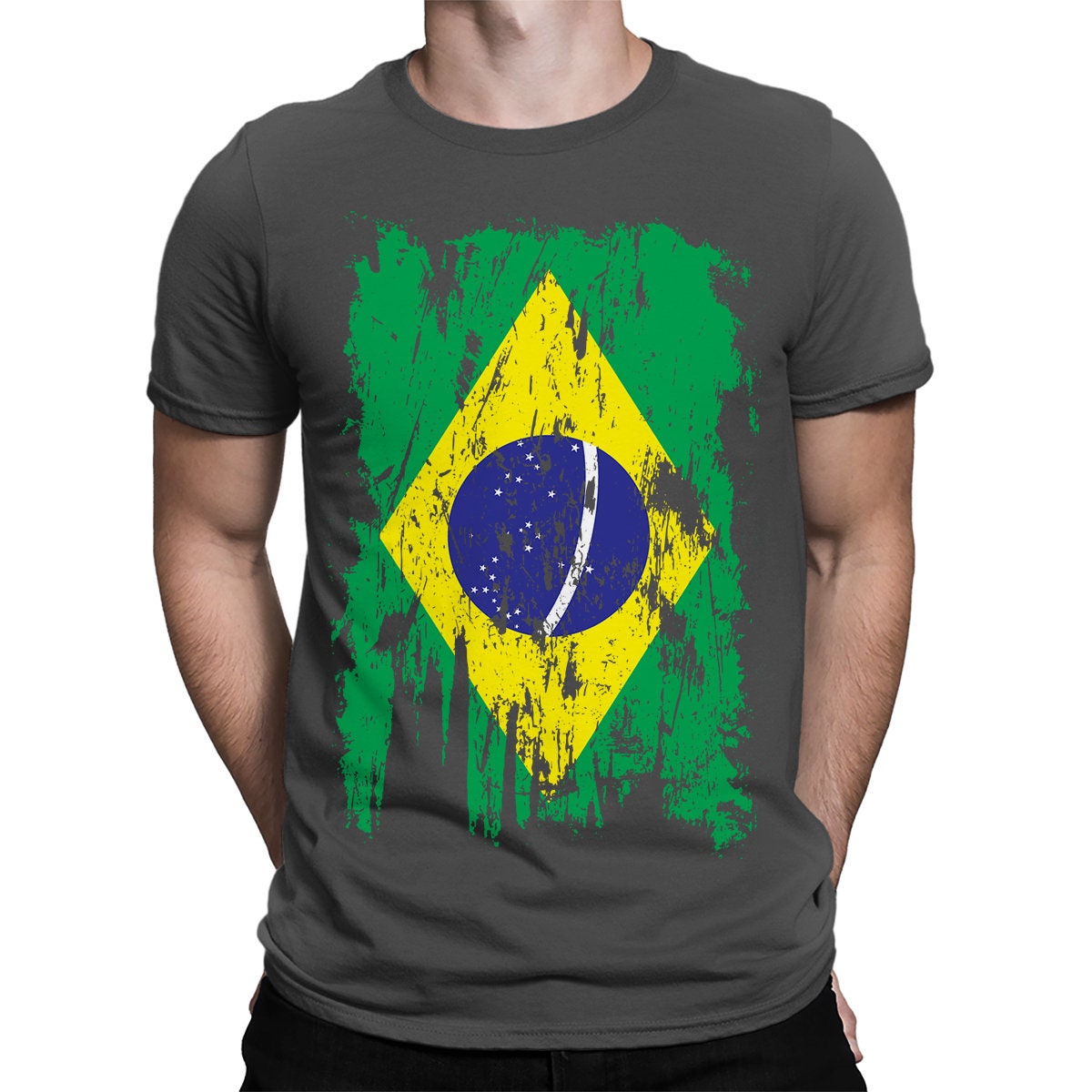 Brazil Brazilian Flag Brasil Patriot Latino Latina Raglan Baseball Tee