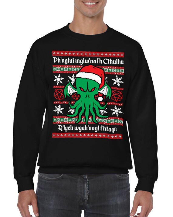 lovecraft christmas sweater