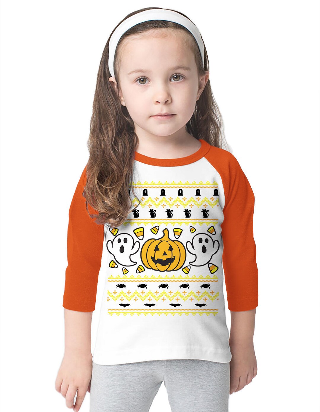 Ugly Halloween Sweater Ghosts Candycorn Hard Candy Witch's - Etsy