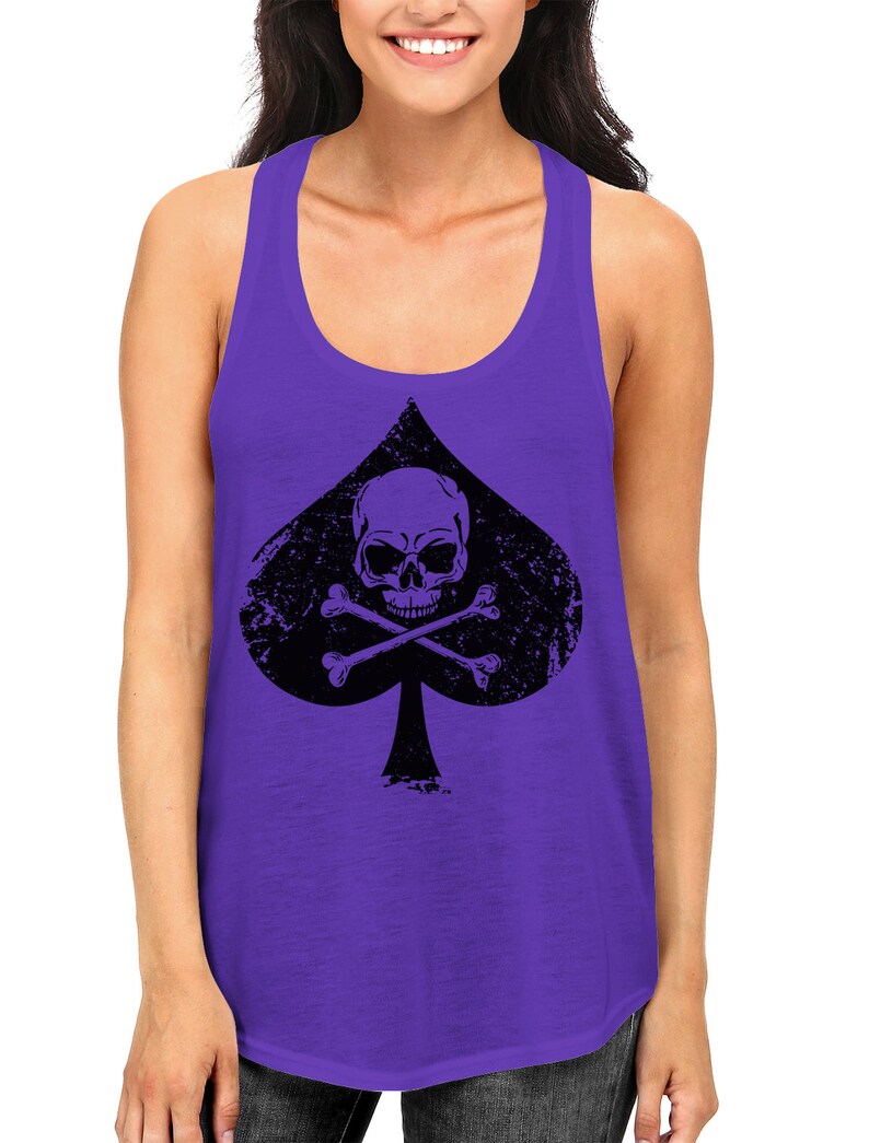 Ace of Spades Skull & Crossbones Highest Card Playing Deck Etsy