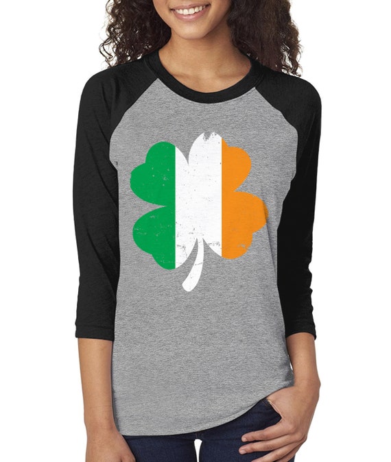 Ireland Distressed Country Flag Heather Green Tshirt Graphic Tee Irish 