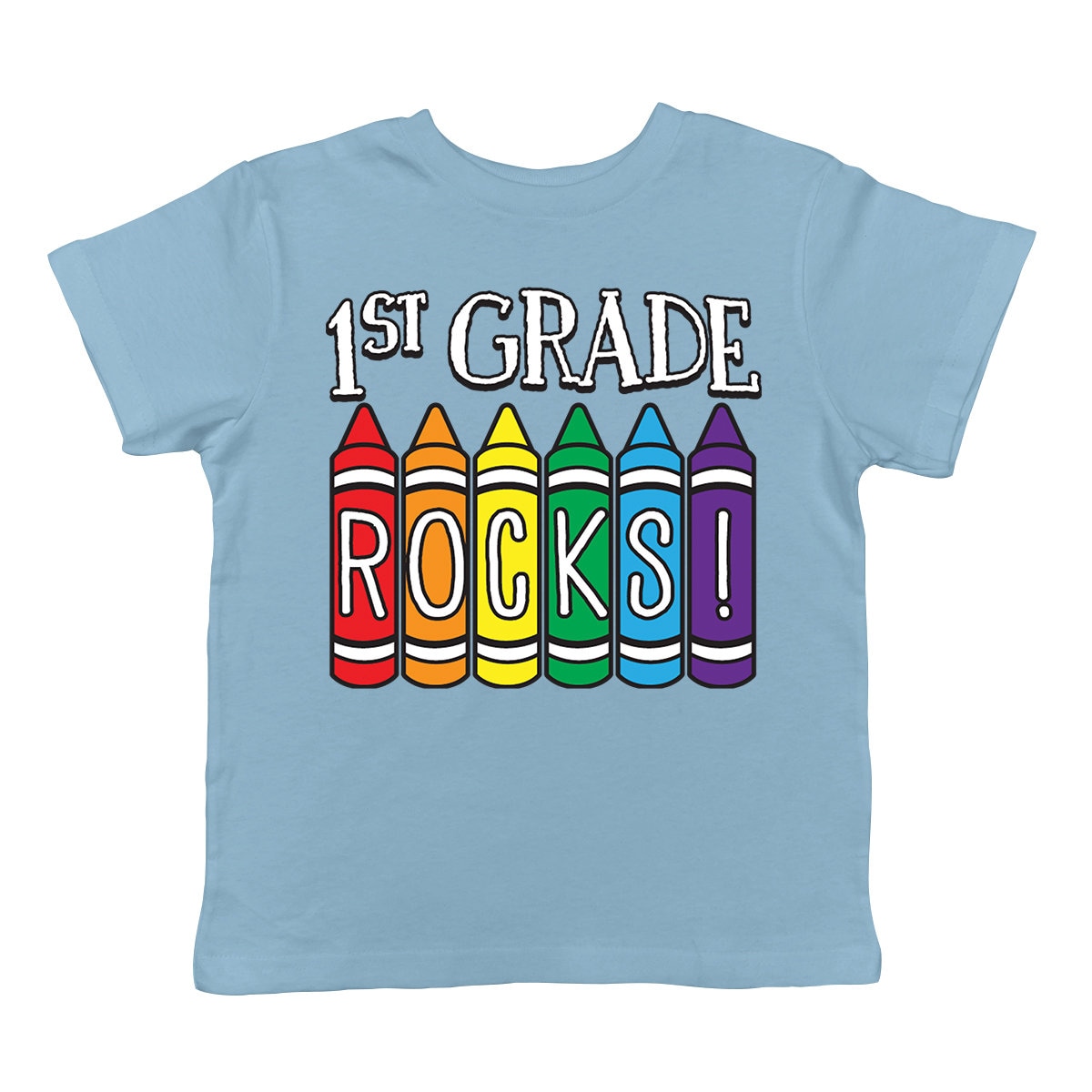 1st Grade Rocks Back To School Crayon Set Learning Fun Ideas | Etsy