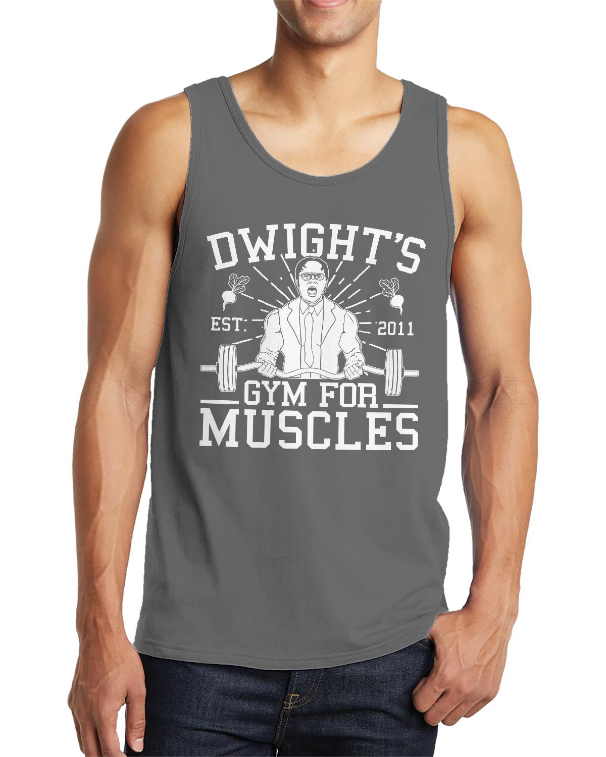 Dwights Gym for Muscles Funny TV Show Work Out Sayings - Etsy