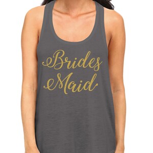 Bridesmaid Gold Glitter Script Wedding Bride Matrimony Present - Etsy