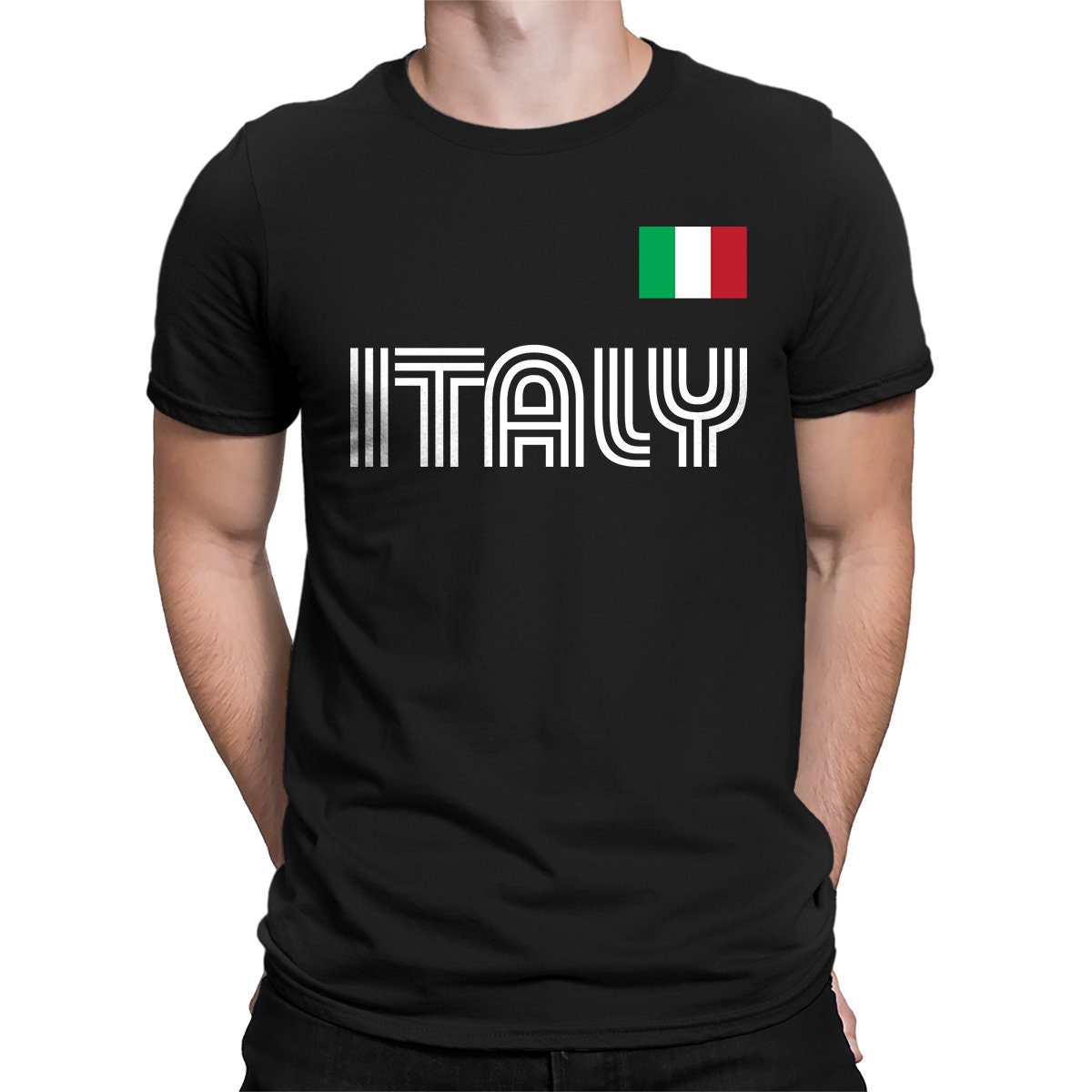 Italy Series 1 Country Pride Italian Republic Rome Milan Naples Turin Palermo Genoa Travel Explore Discover Experience Men's T-shirt ITA-01