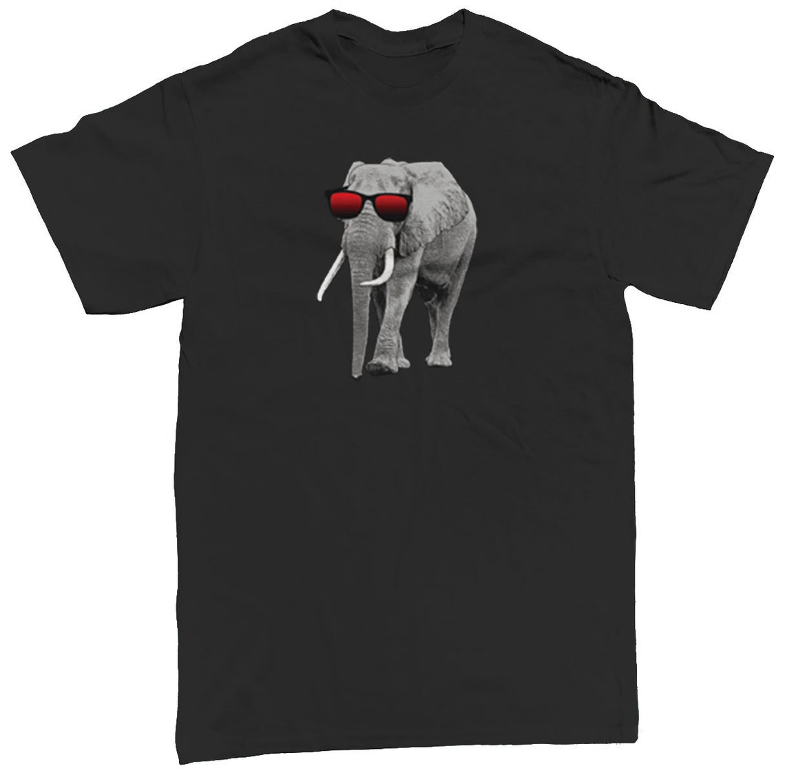 Elephant With Sunglasses Shades On Hip Cool Funny Snazzy Etsy