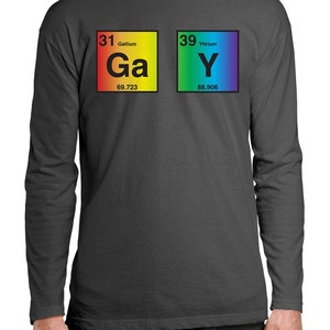 Gay Periodic Table Elements LGBT Community Funny Pro Gay Pride - Etsy