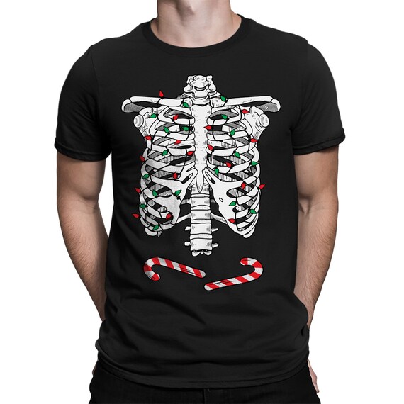 Halloween orange ribcage Men's T-Shirt