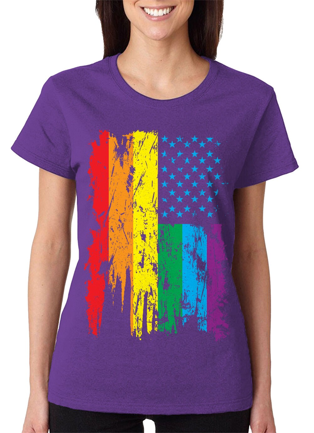 Gay Pride Parade American Flag LGBT Community Funny Pro Gay | Etsy