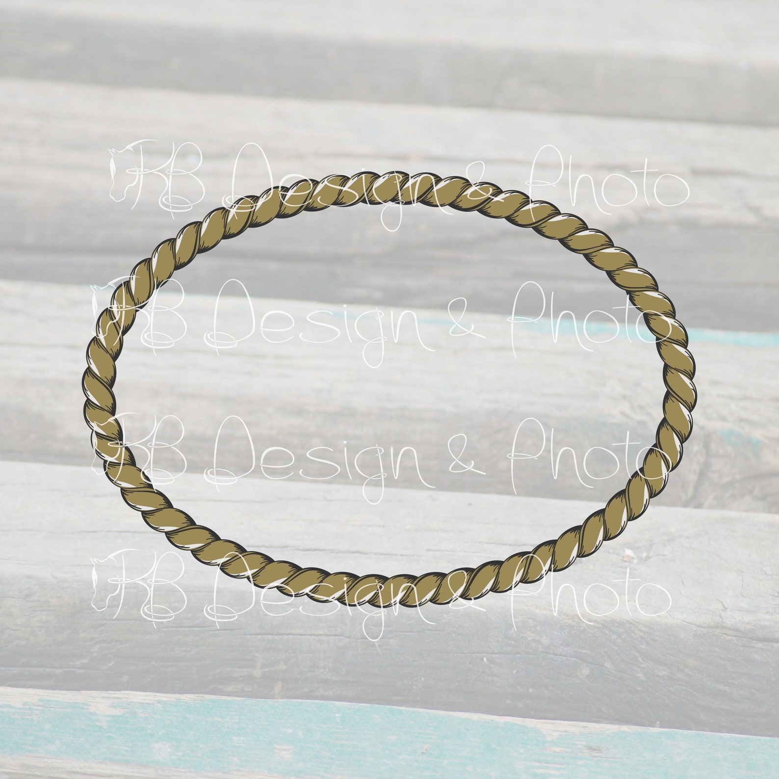 Oval Rope Vector/raster SVG PNG | Etsy