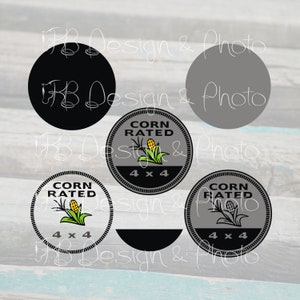 Corn Rated Bundle 4X4 Vector/Raster- SVG, PNG, JPG