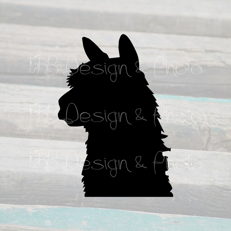 Alpaca Head Vector/Raster SVG, PNG, JPG image 1