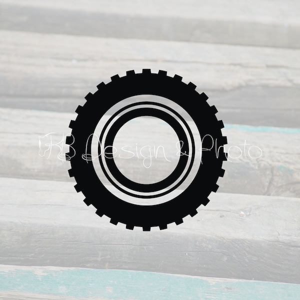 Tire 4X4 Vector/Raster- SVG, PNG, JPG for monogram