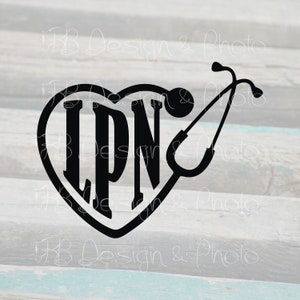 Stethoscope LPN Vector & Raster files- SVG, PNG, jpg