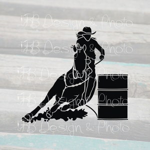 Barrel Racer Vector/Raster- SVG, PNG, JPG