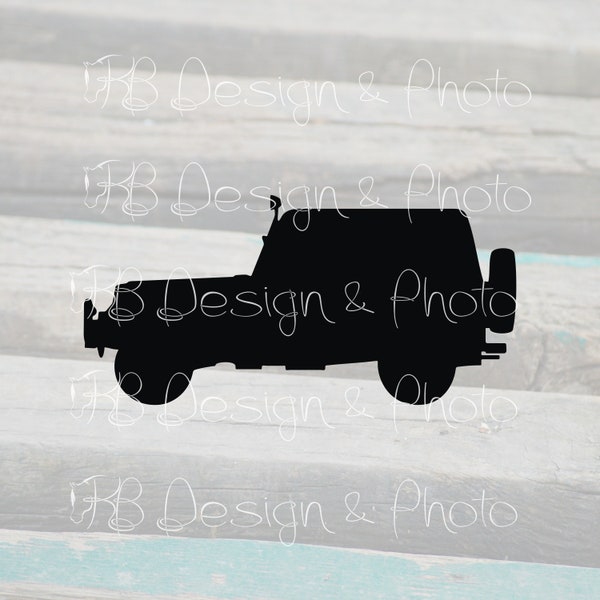 Offroad vehicle Silhouette Vector/Raster- SVG, PNG, JPG