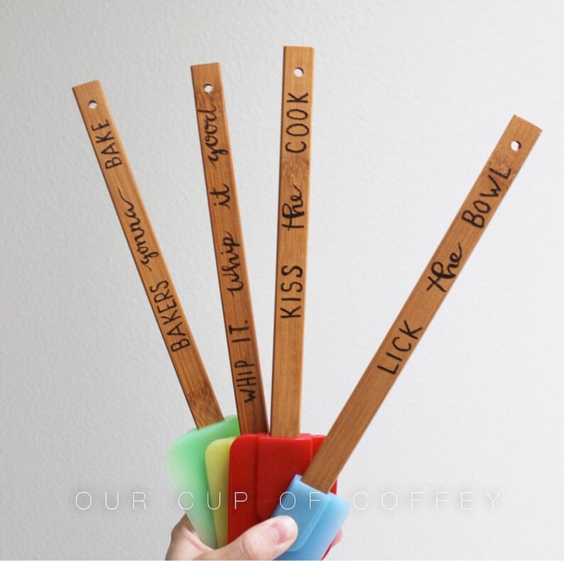Spatula Set With Phrases Etsy