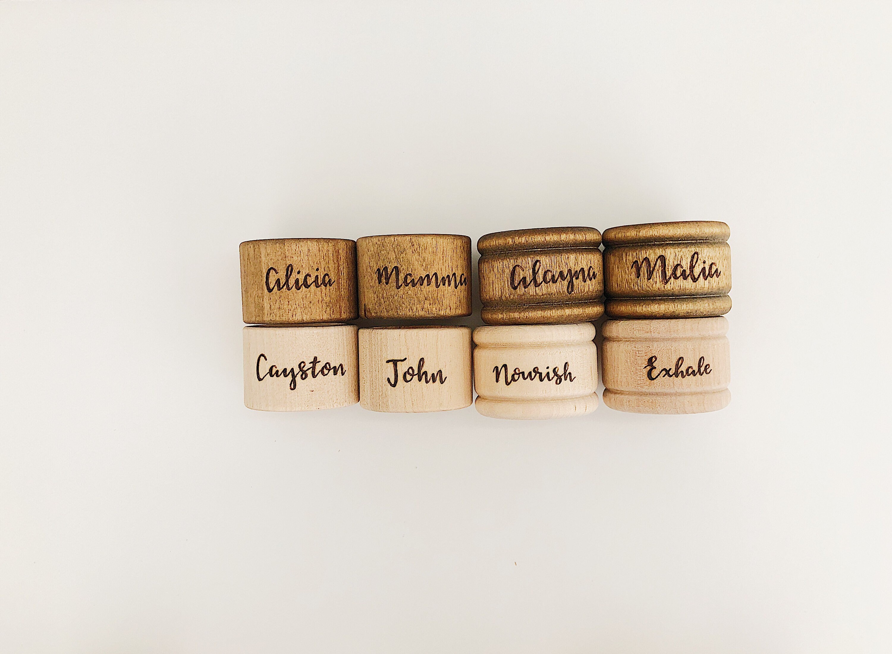 Personalized Napkin Rings Wood Custom Napkin Holder Wooden - Etsy