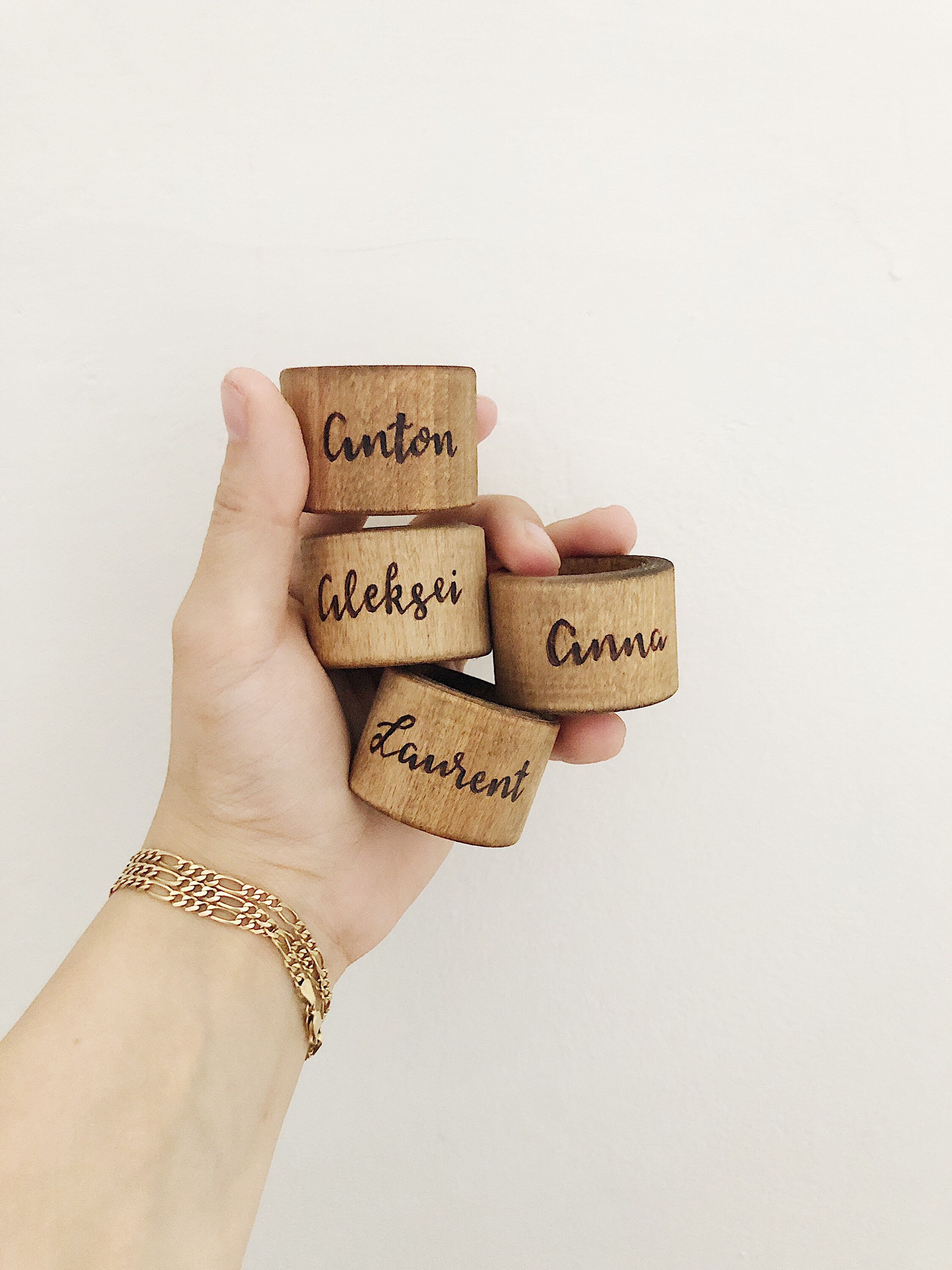 Personalized Napkin Rings Wood Custom Napkin Holder Wooden - Etsy