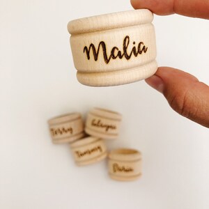 Personalized Napkin Rings Wood Custom Napkin Holder Wooden - Etsy