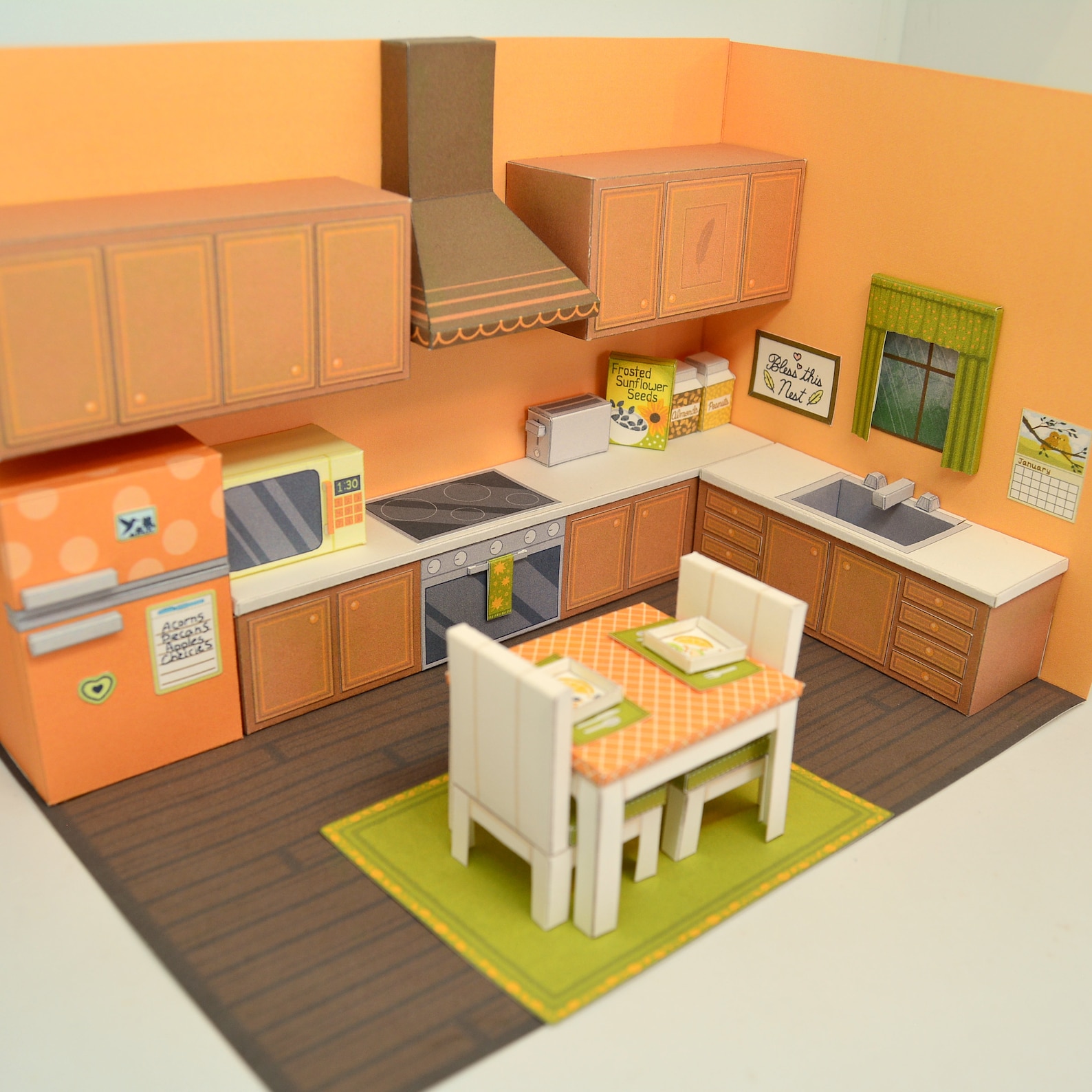 Printable DIY Paper Dollhouse Craft Kit Digital Download Etsy