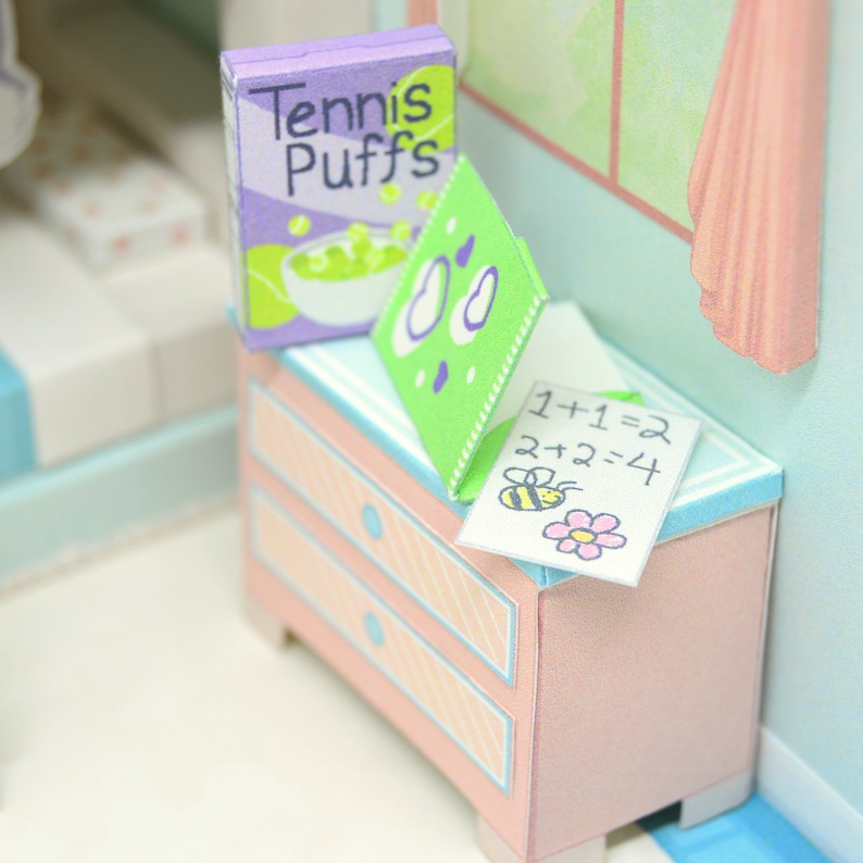 Printable DIY Paper Dollhouse Craft Kit Digital Download Etsy