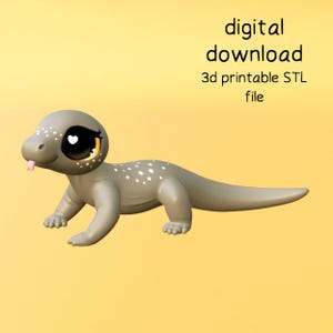 Komodo Dragon - Digital download - 3d printable STL File - 3d model