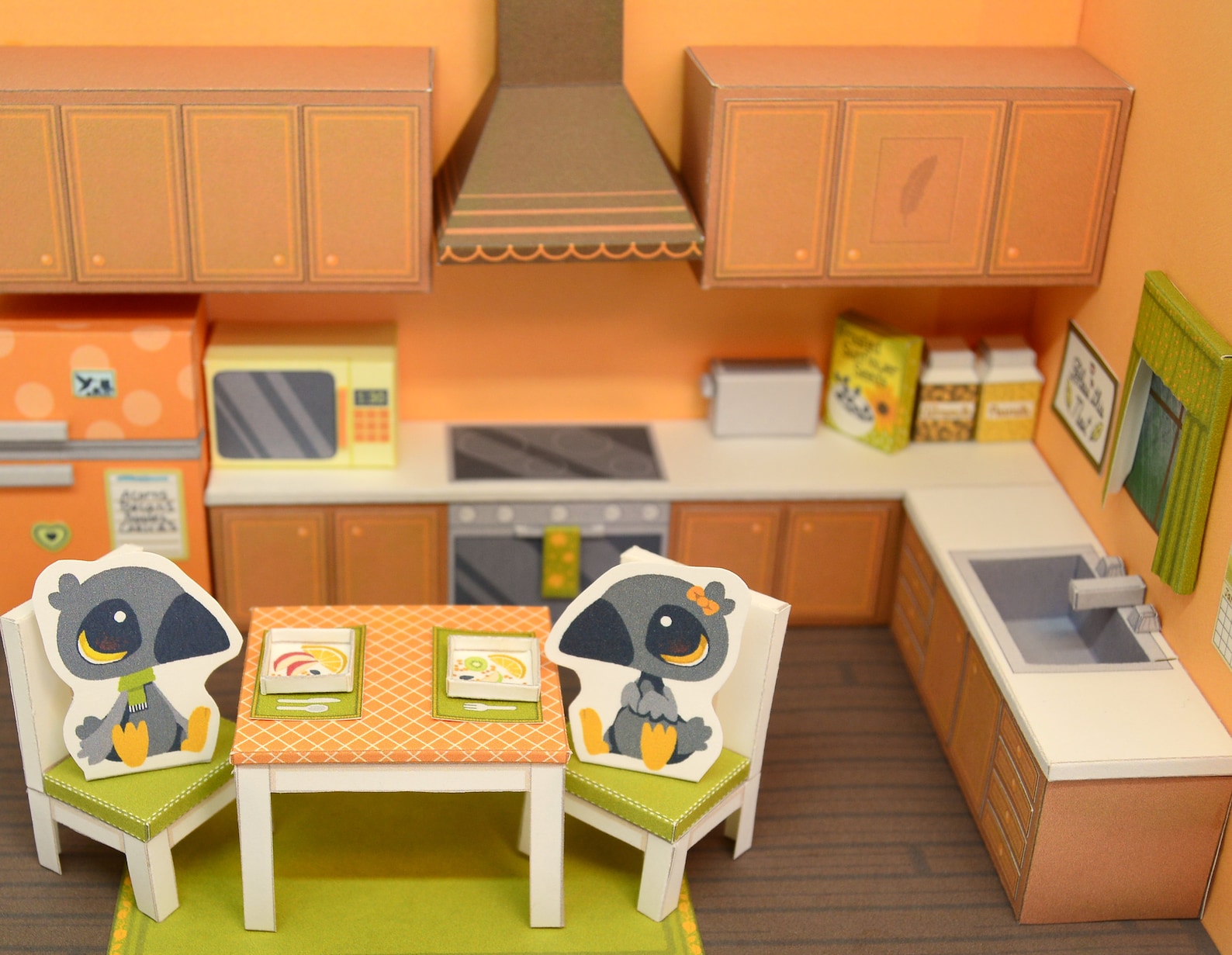 Printable DIY Paper Dollhouse Craft Kit Digital Download Etsy