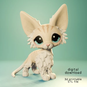 Donskoy Cat - Digital download - 3d printable STL File - 3d model