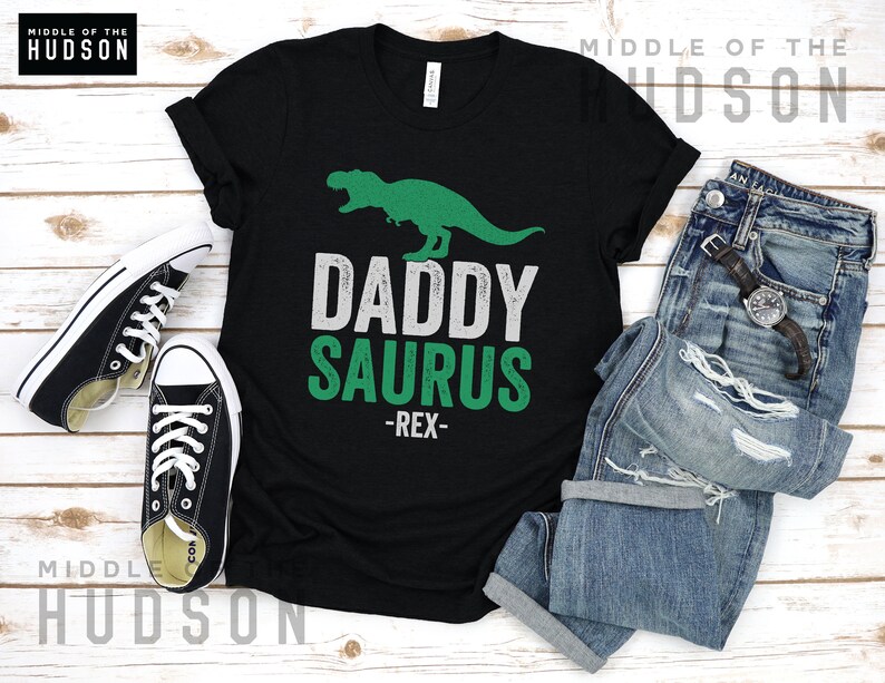 Daddysaurus shirt, funny fathers day, dad shirt, husband gift, dad jokes, dad gift, grandpa gift, dads birthday, dad to be, mens image 3